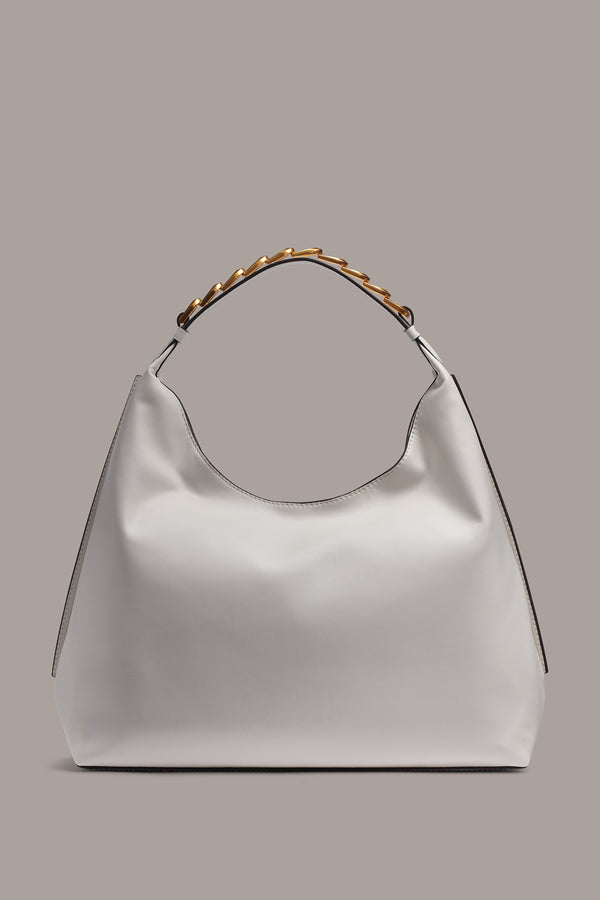 donna karan BELLMORE SMALL SHOULDER BAG Brilliant White