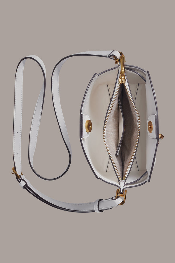 Donna Karan BRIDGEHAMPTON CROSSBODY BAG BRILLANT WHITE