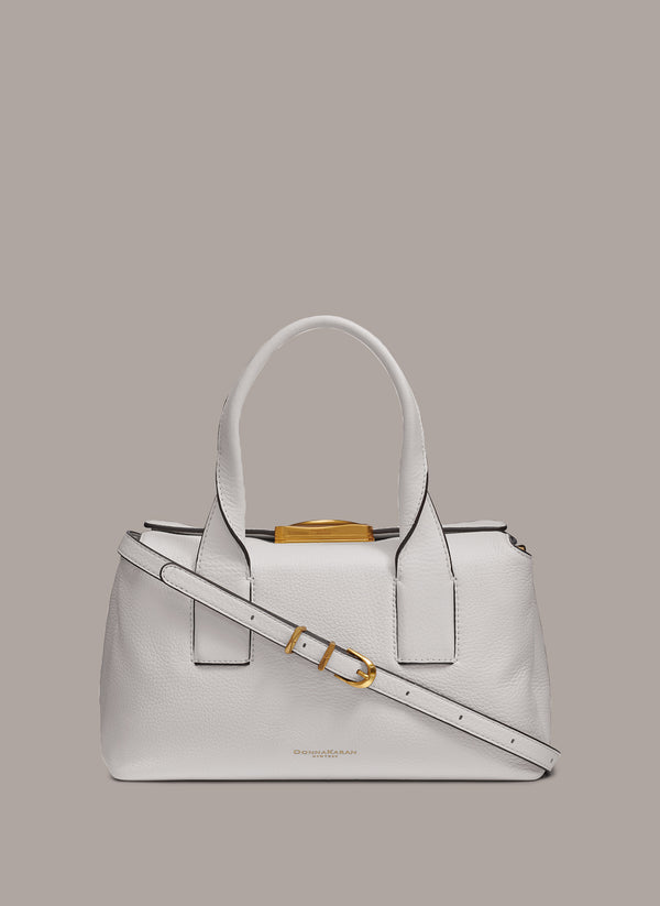 donna karan AMAGANSETT SATCHEL BAG Brilliant White