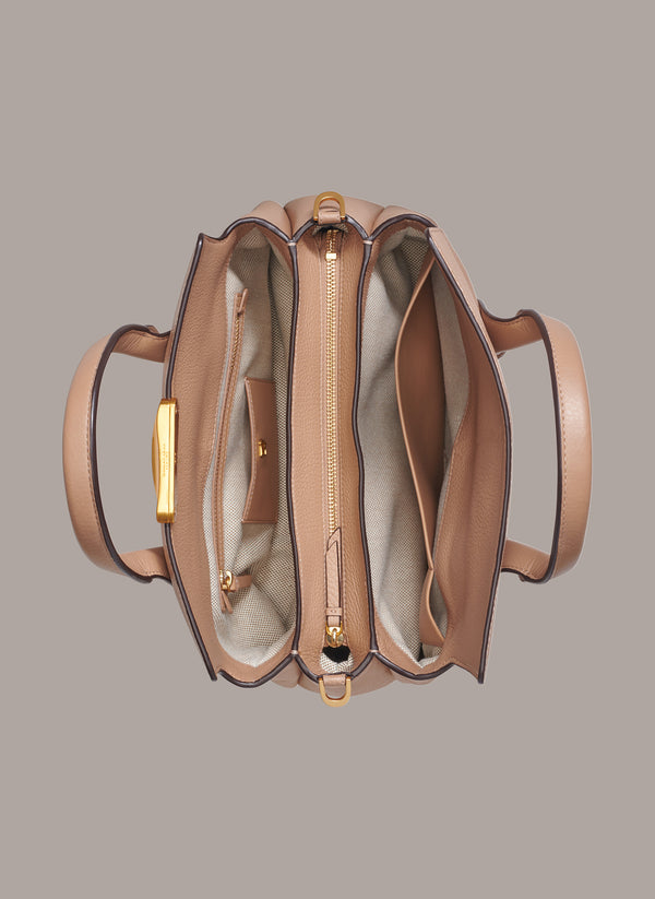 Donna Karan AMAGANSETT SATCHEL BAG Fawn