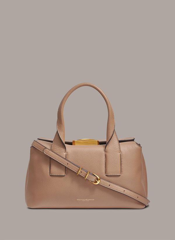 donna karan AMAGANSETT SATCHEL BAG fawn