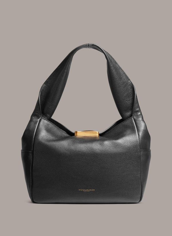 donna karan AMAGANSETT SHOULDER BAG Black