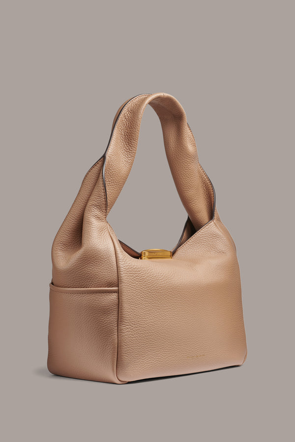 Donna Karan AMAGANSETT SHOULDER BAG TOASTED ALMOND
