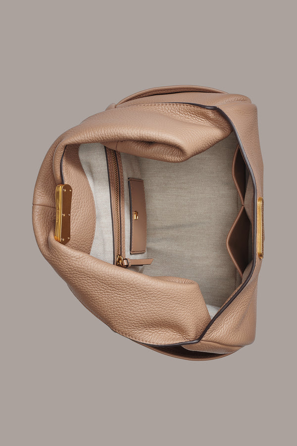 Donna Karan AMAGANSETT SHOULDER BAG TOASTED ALMOND