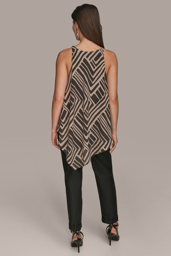 Donna Karan ASYMMETRIC TOP Black/Sand Combo