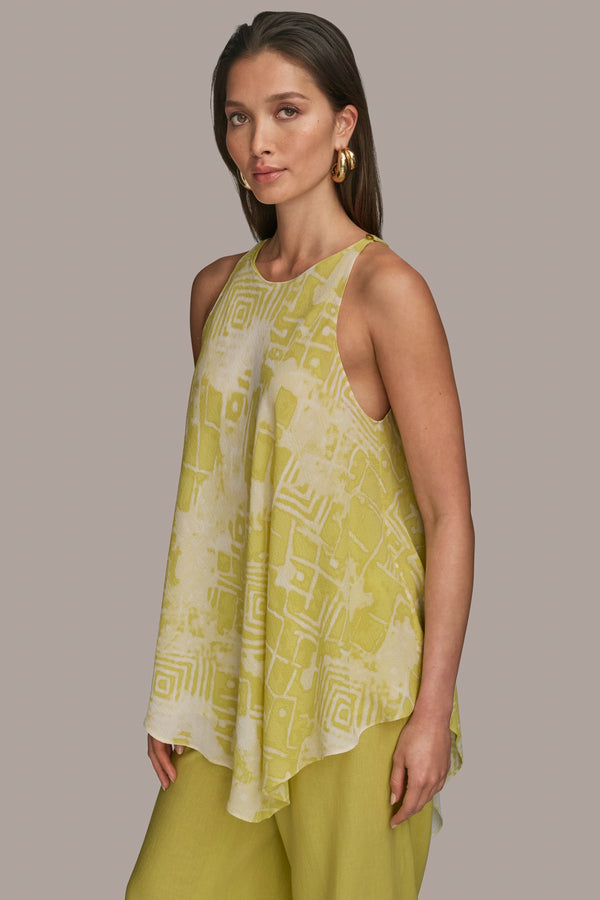 Donna Karan ASYMMETRIC TOP Scuffed Citron Multi
