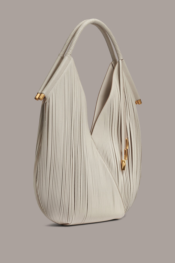 Donna Karan BALDWIN LASER-CUT SHOULDER BAG Sand