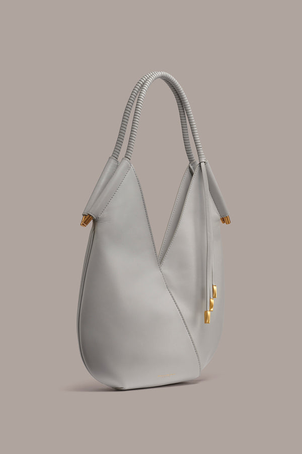 Donna Karan BALDWIN MINI SHOULDER BAG PEARL GREY