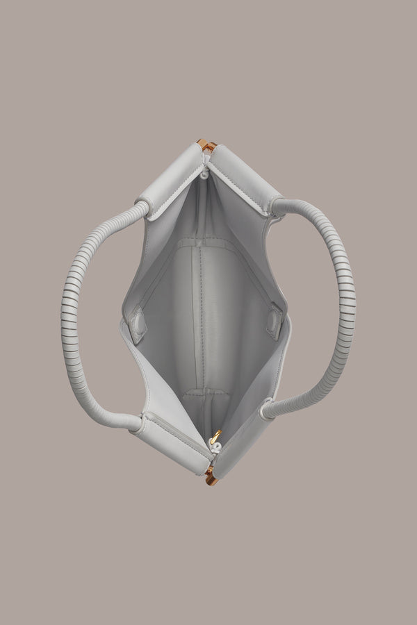 Donna Karan BALDWIN MINI SHOULDER BAG PEARL GREY