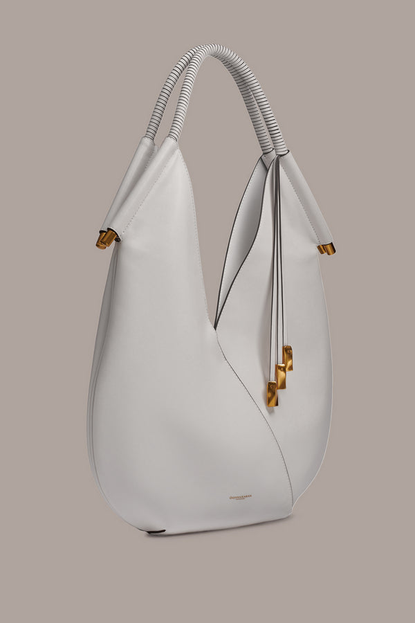 Donna Karan BALDWIN SHOULDER BAG BRILLIANT WHITE
