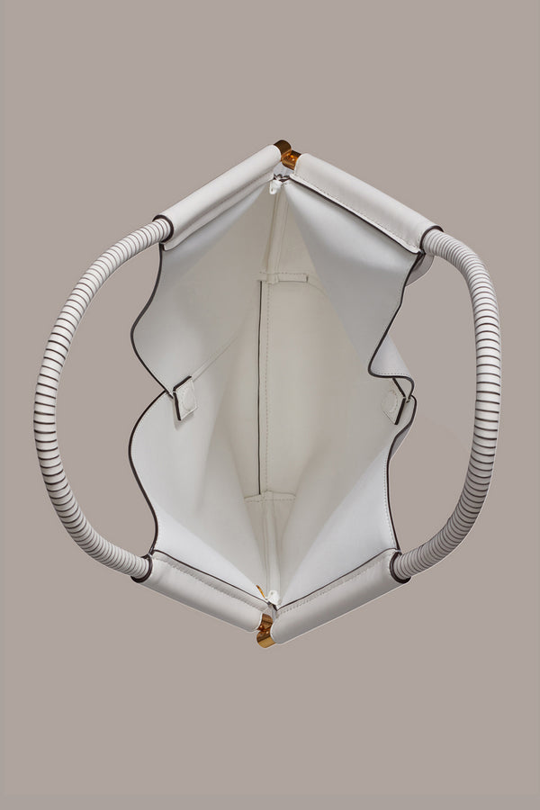 Donna Karan BALDWIN SHOULDER BAG BRILLIANT WHITE