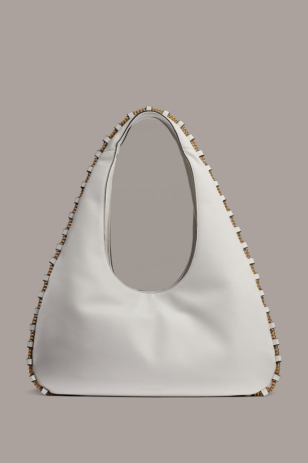 donna karan BATISTE SHOULDER BAG Brilliant White