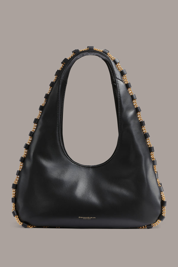 donna karan BATISTE SMALL SHOULDER BAG Black