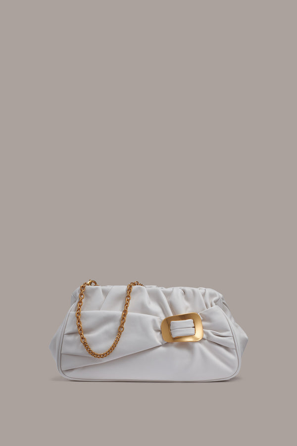 donna karan BELLA CLUTCH BRILLANT WHITE