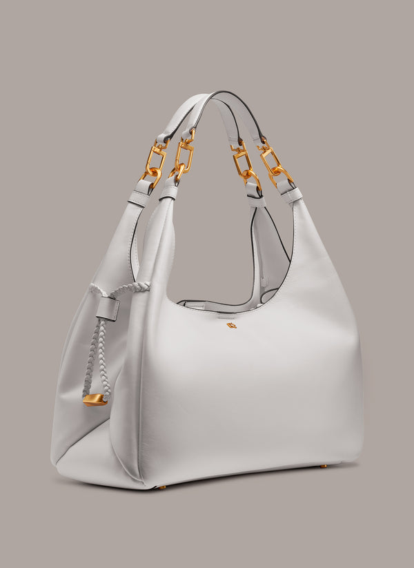 Donna Karan BELLEROSE HOBO Brilliant White