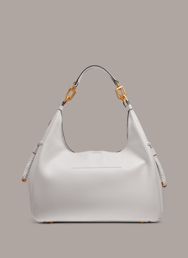 Donna Karan BELLEROSE HOBO Brilliant White