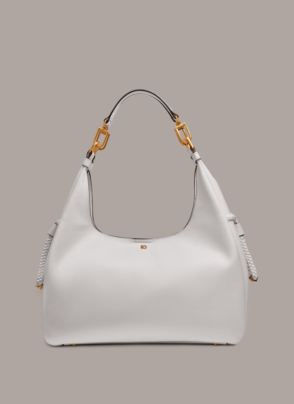 donna karan BELLEROSE HOBO Brilliant White