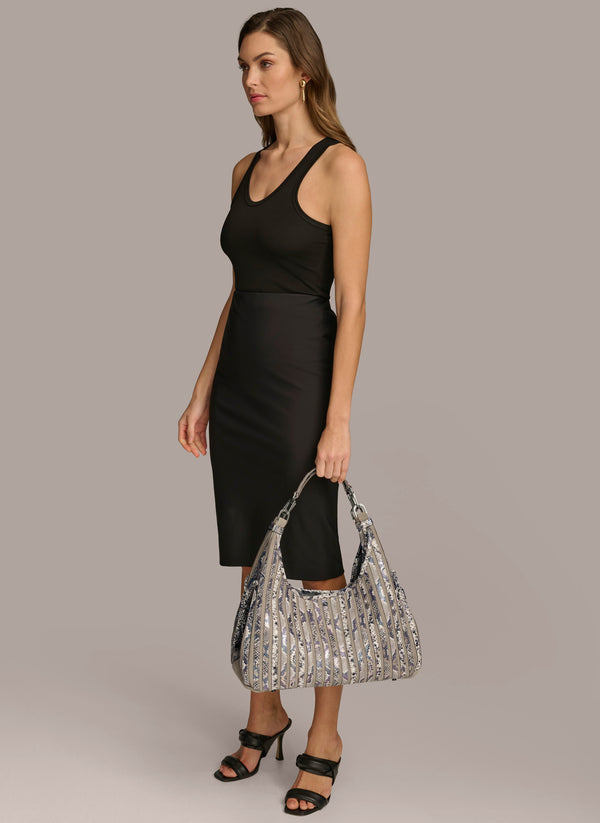 Donna Karan BELLEROSE HOBO Multi Python