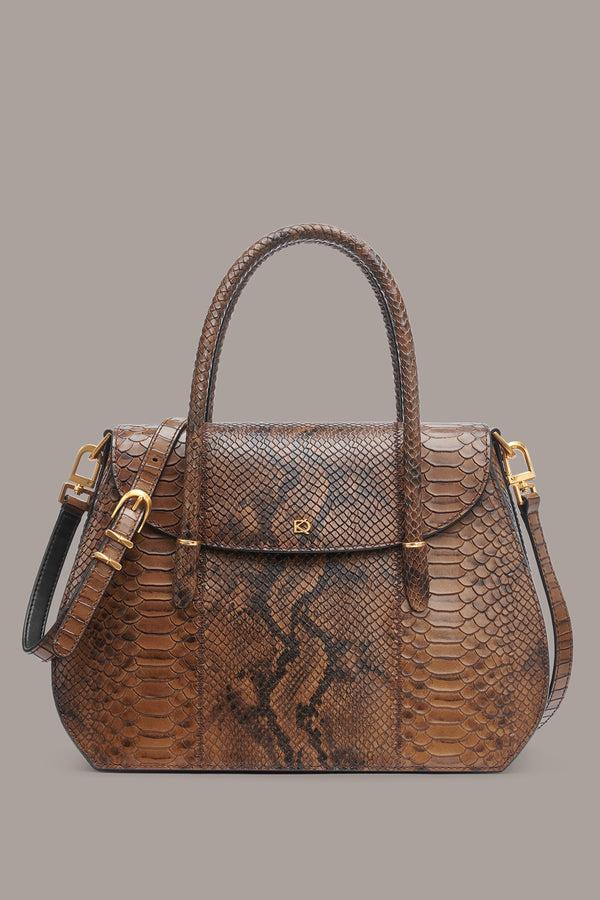 donna karan BELLEROSE SATCHEL Teak