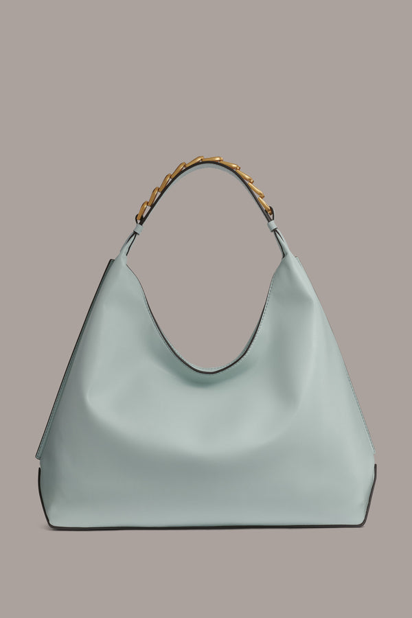 donna karan BELLMORE SMALL SHOULDER BAG Frost Blue