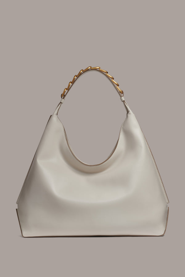 donna karan BELLMORE SMALL SHOULDER BAG Sand