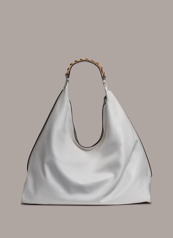 donna karan BELLMORE XL HOBO Brilliant White