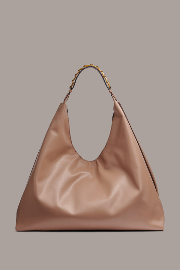donna karan BELLMORE XL HOBO TOASTED ALMOND