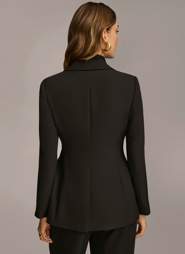 Donna Karan BELTED BLAZER Black