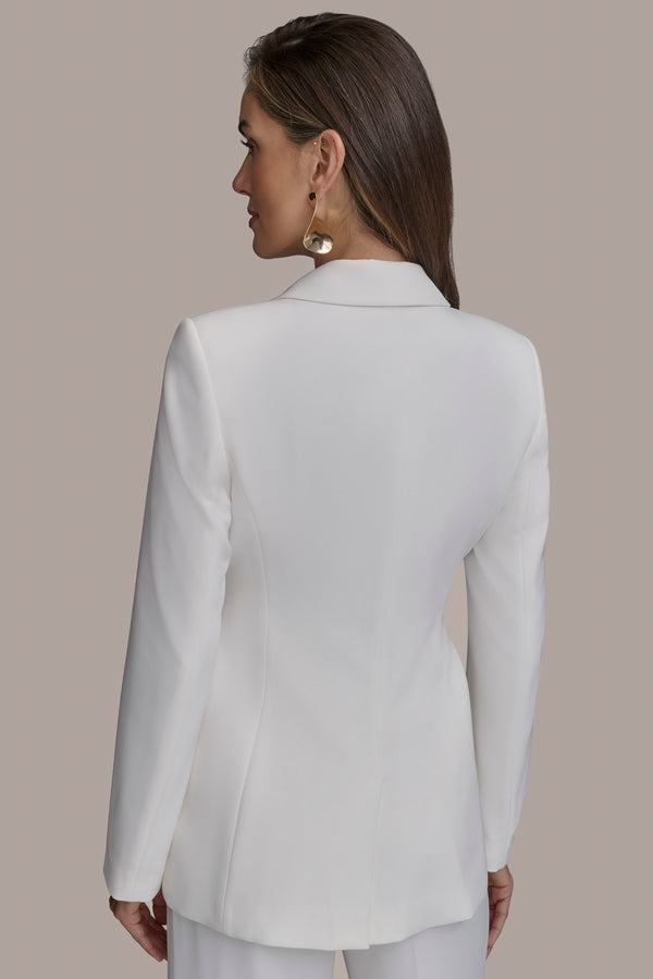 Donna Karan BELTED BLAZER CREAM