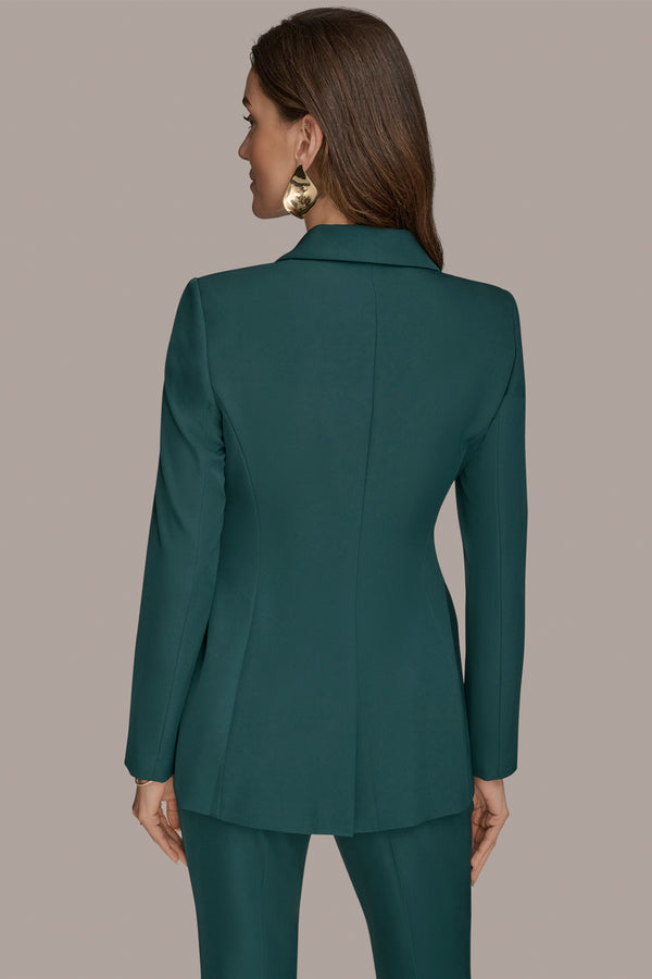 Donna Karan BELTED GATHERED SUIT BLAZER HUDSON