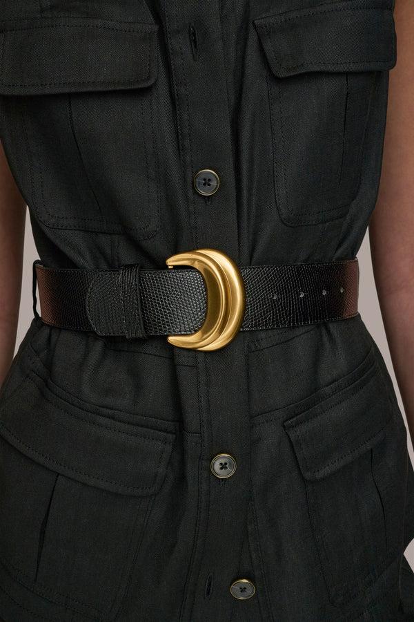 Donna Karan BELTED UTILITY VEST Black