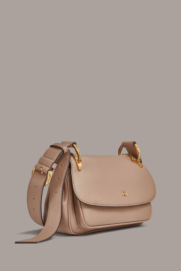 Donna Karan BOUCLÉ CROSSBODY BAG Toasted Almond