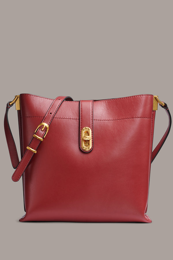 donna karan BRIDGEHAMPTON CROSSBODY CLARET