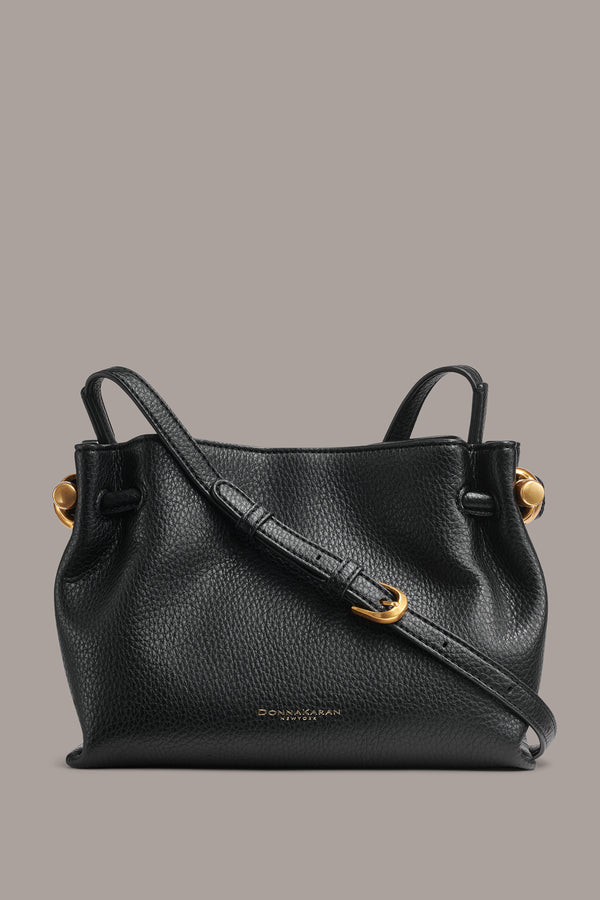 donna karan CASHMERE CROSSBODY BAG Black