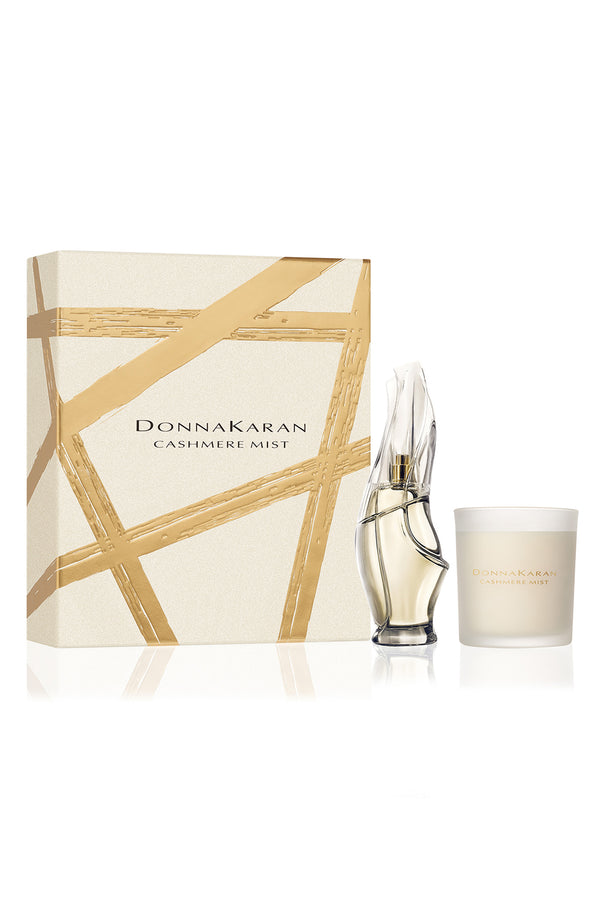 Donna Karan CASHMERE MIST EDP AND CANDLE SET White