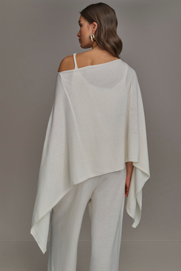 Donna Karan CASHMERE PONCHO CREAM