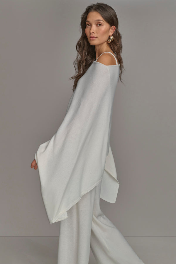 Donna Karan CASHMERE PONCHO CREAM