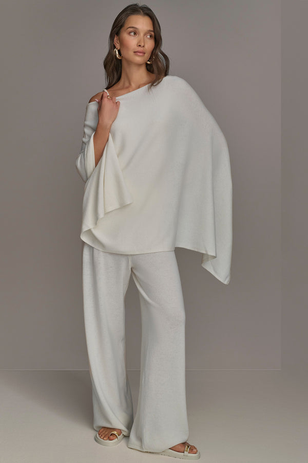 Donna Karan CASHMERE PONCHO CREAM