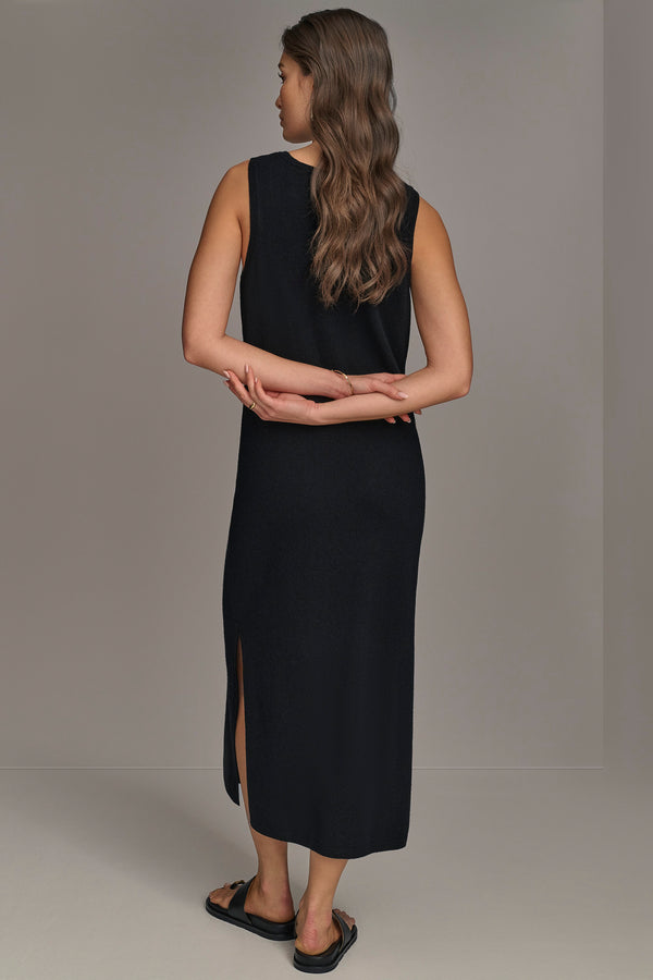 Donna Karan CASHMERE TANK DRESS Black