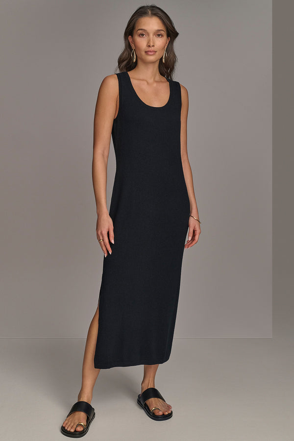 donna karan CASHMERE TANK DRESS Black