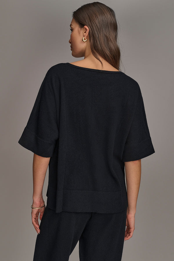 Donna Karan CASHMERE TOP Black