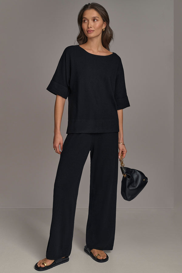 Donna Karan CASHMERE TOP Black