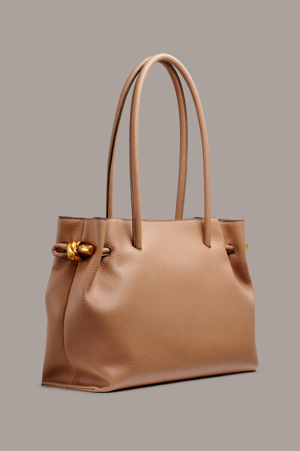 Donna Karan CASHMERE TOTE TOASTED ALMOND