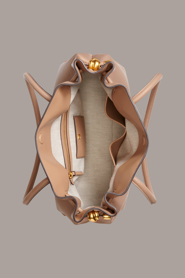 Donna Karan CASHMERE TOTE TOASTED ALMOND