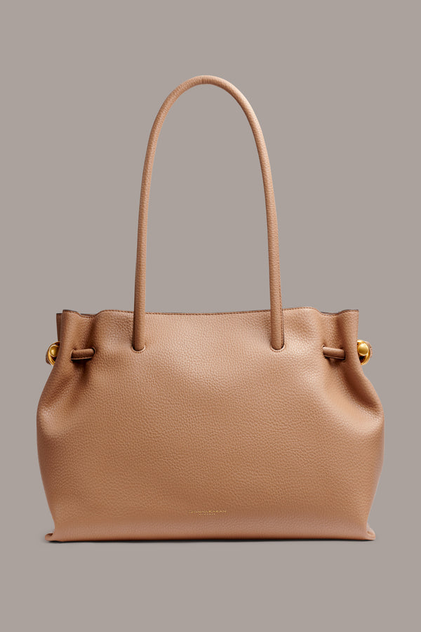 donna karan CASHMERE TOTE TOASTED ALMOND