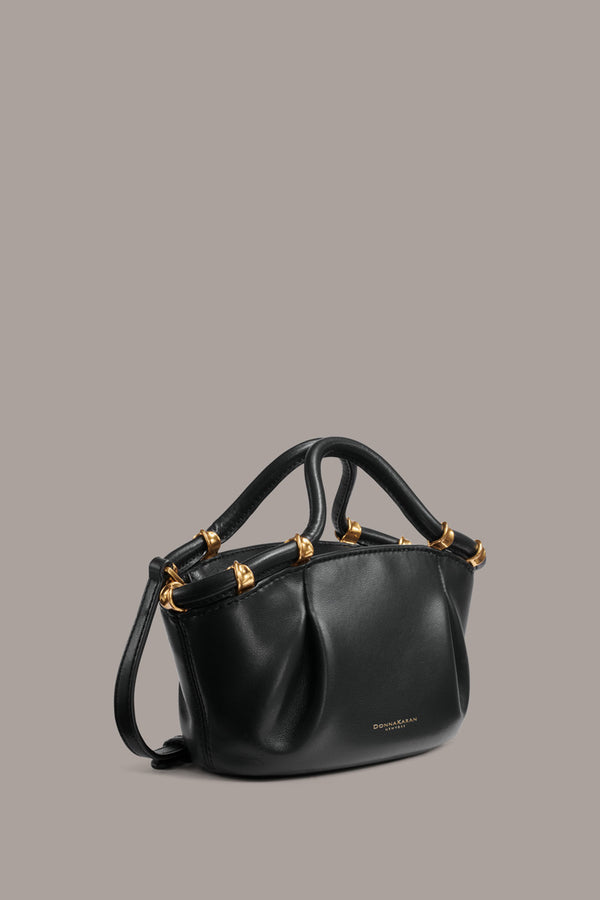 Donna Karan CHIFFON CROSSBODY BAG Black