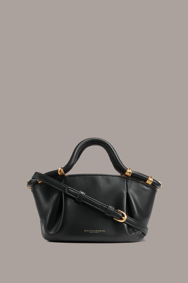 donna karan CHIFFON CROSSBODY BAG Black