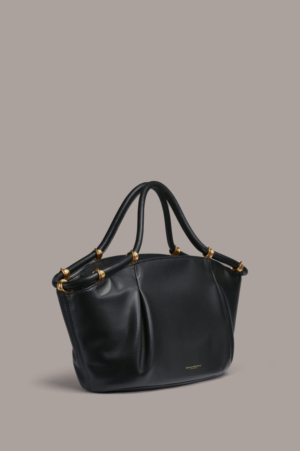 Donna Karan CHIFFON SATCHEL BAG Black