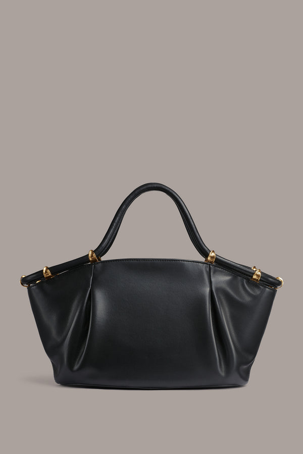 Donna Karan CHIFFON SATCHEL BAG Black