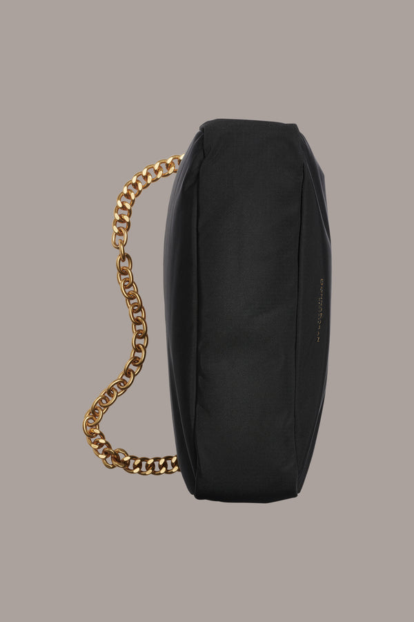 Donna Karan CREPE CROSSBODY BAG Black / Gold